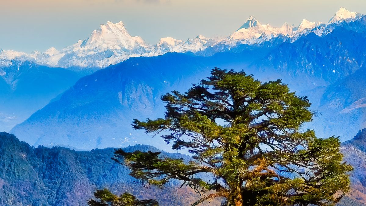 Gangkhar Puensum w Bhutanie