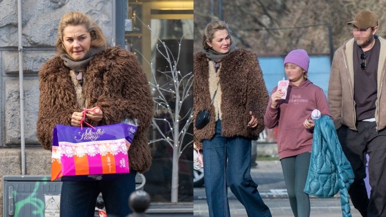 Małgorzata Socha na sobotnim spacerze