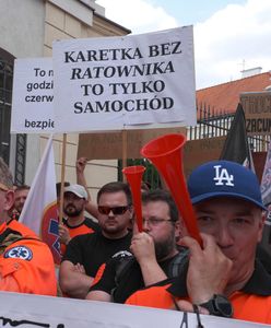 Protest ratowników medycznych w Polsce. Rząd rozmawiał ze uczestnikami