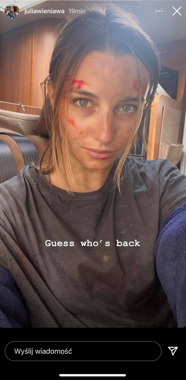 Julia Wieniawa chwali się pracą na planie horroru Netflixa