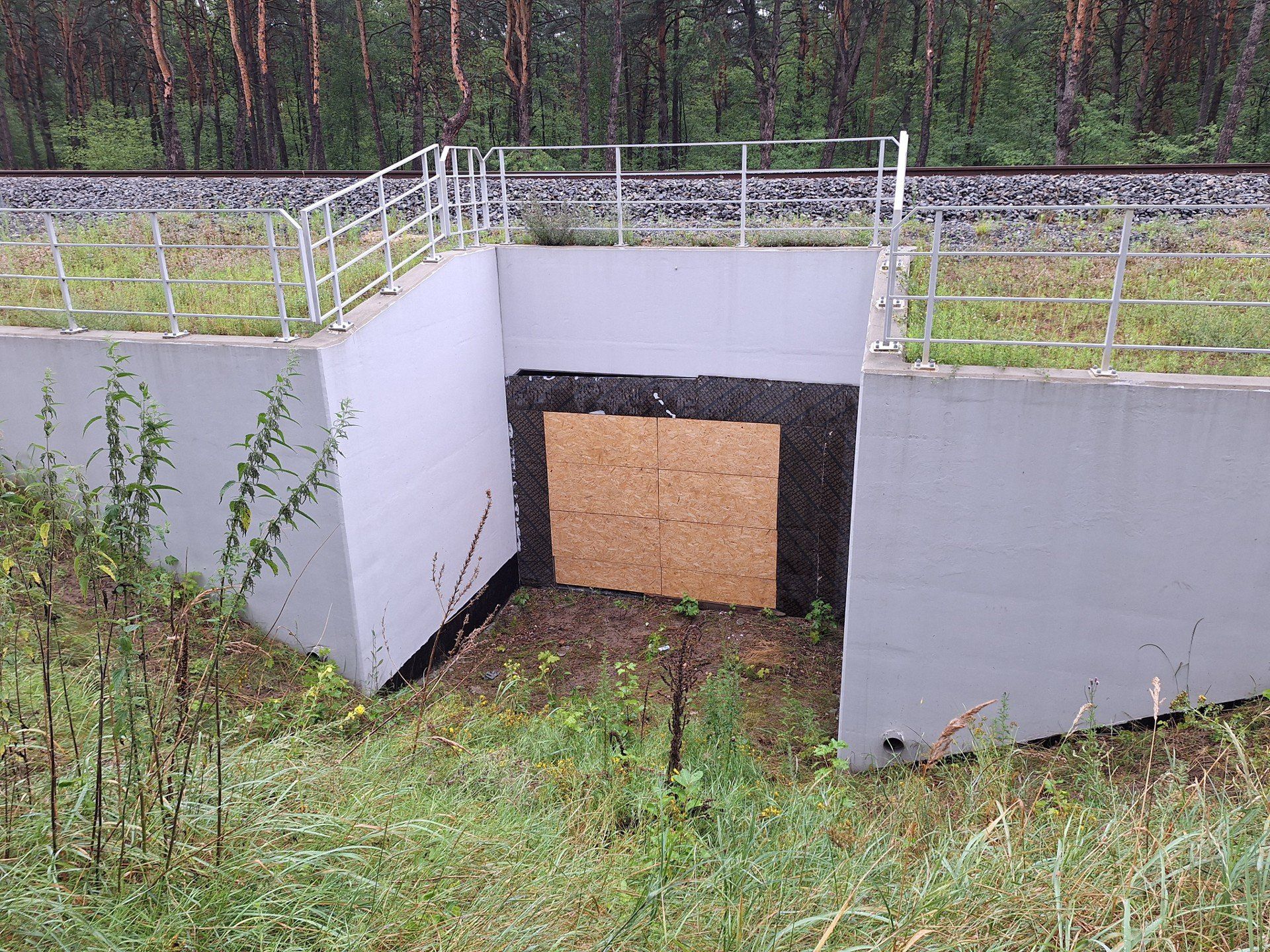 Tunel pod linią kolejową Toruń-Chełmża