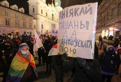 Warszawa. Demonstracja solidarności z walczącymi na Białorusi
