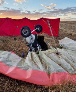 Dwóch mężczyzn nie żyje. Motolotnia runęła na ziemię