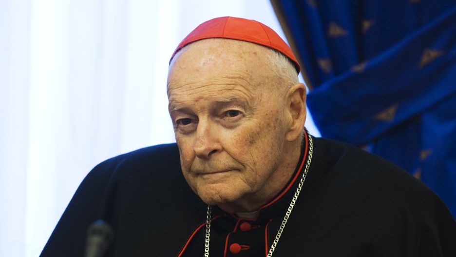 Roman Catholic Cardinal Emeritus McCarrick looks on during a meeting with the Iranian President Ahmadinejad in TehranEDITORS' NOTE: and other foreign media are subject to Iranian restrictions on their ability to film or take pictures in Tehran.Roman Catholic Cardinal Emeritus Theodore McCarrick, part of a U.S. clerical delegation, looks on during a meeting with the Iranian President Mahmoud Ahmadinejad in Tehran September 17, 2011.  (IRAN - Tags: POLITICS PROFILE RELIGION),Image: 443340631, License: Rights-managed, Restrictions: , Model Release: no, Credit line: Morteza Nikoubazl / Reuters / ForumMorteza Nikoubazl / Reuters / Forumpolitics, society, religion and belief, diplomacy, category_code_meast, category_code_rel, category_code_ir, category_code_pia, category_code_dip, category_code_pol, category_code_pro, category_code_politics, category_code_society, category_code_religion and belief, category_code_diplomacy