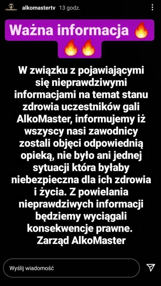 Organizatorzy AlkoMaster odnieśli się do zarzutów