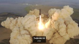 Starship Super Heavy wystartował. Pierwszy lot testowy rakiety Elona Muska zakończył się eksplozją