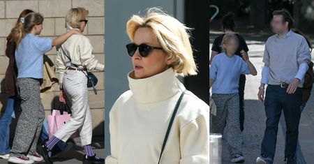 Wystrojona Marieta Żukowska podziwia luksusowe auta z dziećmi i NOWYM PARTNEREM (ZDJĘCIA)