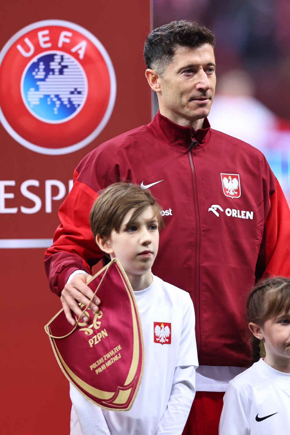 Robert Lewandowski z siostrzeńcem