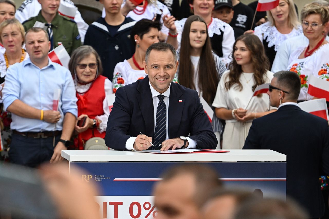 "Być może przyjdzie taki moment". Nawrocki mówi, co z podwyżką kwoty wolnej