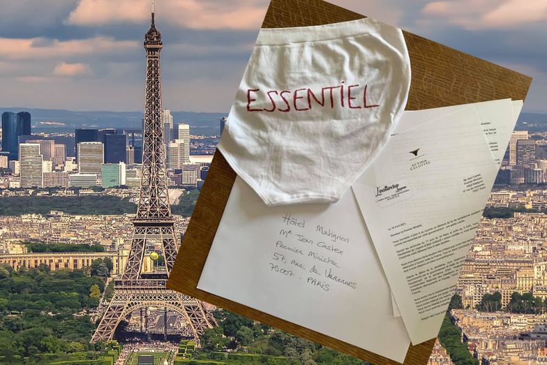 Premier Francji dostał 200 przesyłek z bielizną. To protest sprzedawców