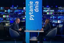 Premier Donald Tusk w programie "Pytanie dnia" TVP Info