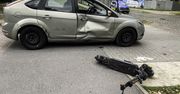 Gorzów: Zderzenie hulajnogi z autem. 17-latek trafił do szpitala