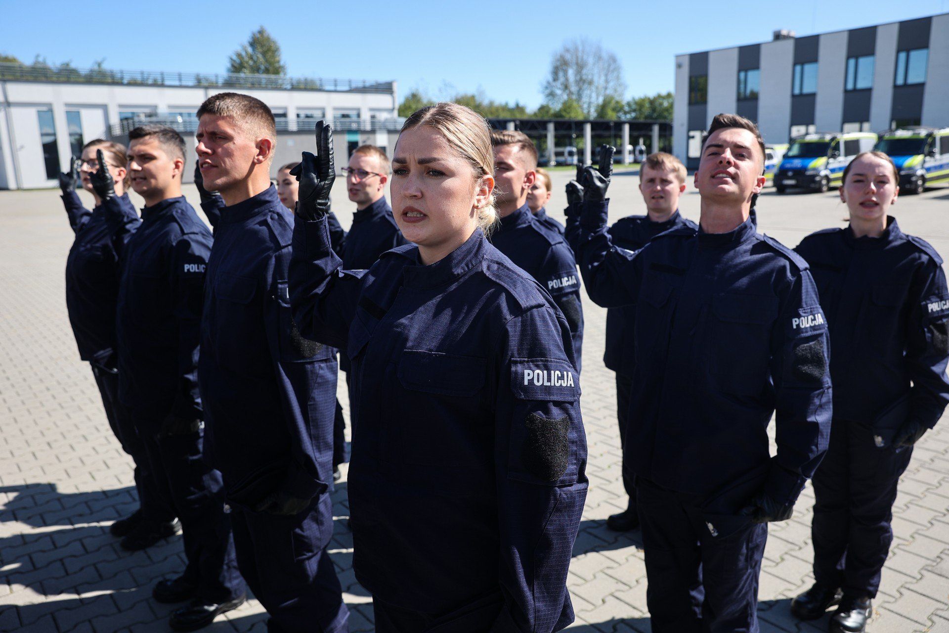 Ślubowanie nowych policjantów w Krakowie