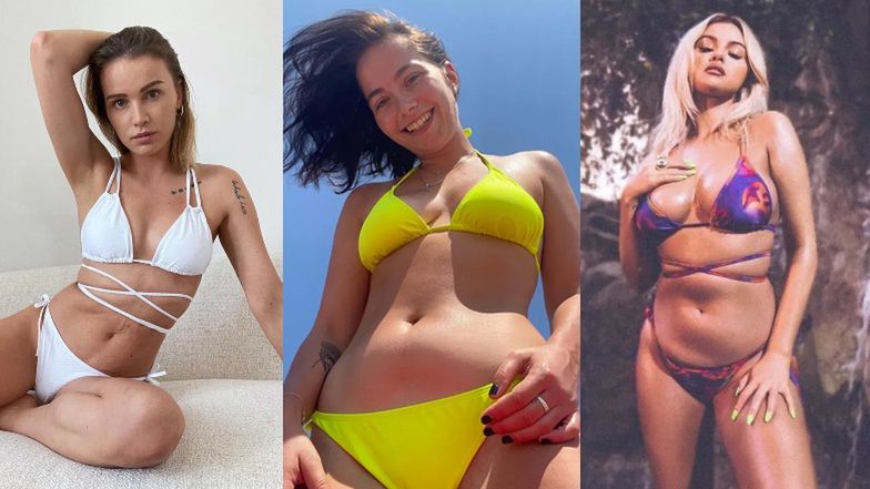 Ciałopozytywne celebrytki pozują w kostiumach bez retuszu (ZDJĘCIA)