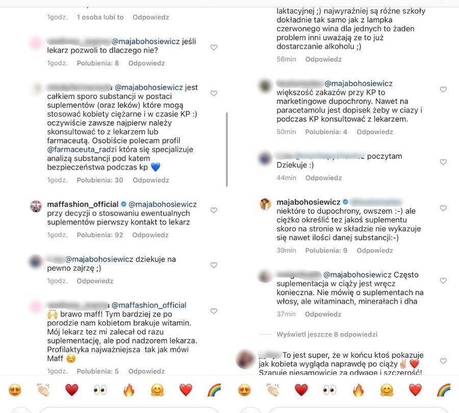 Maja Bohosiewicz strofuje Maffashion polecającą suplementy diety