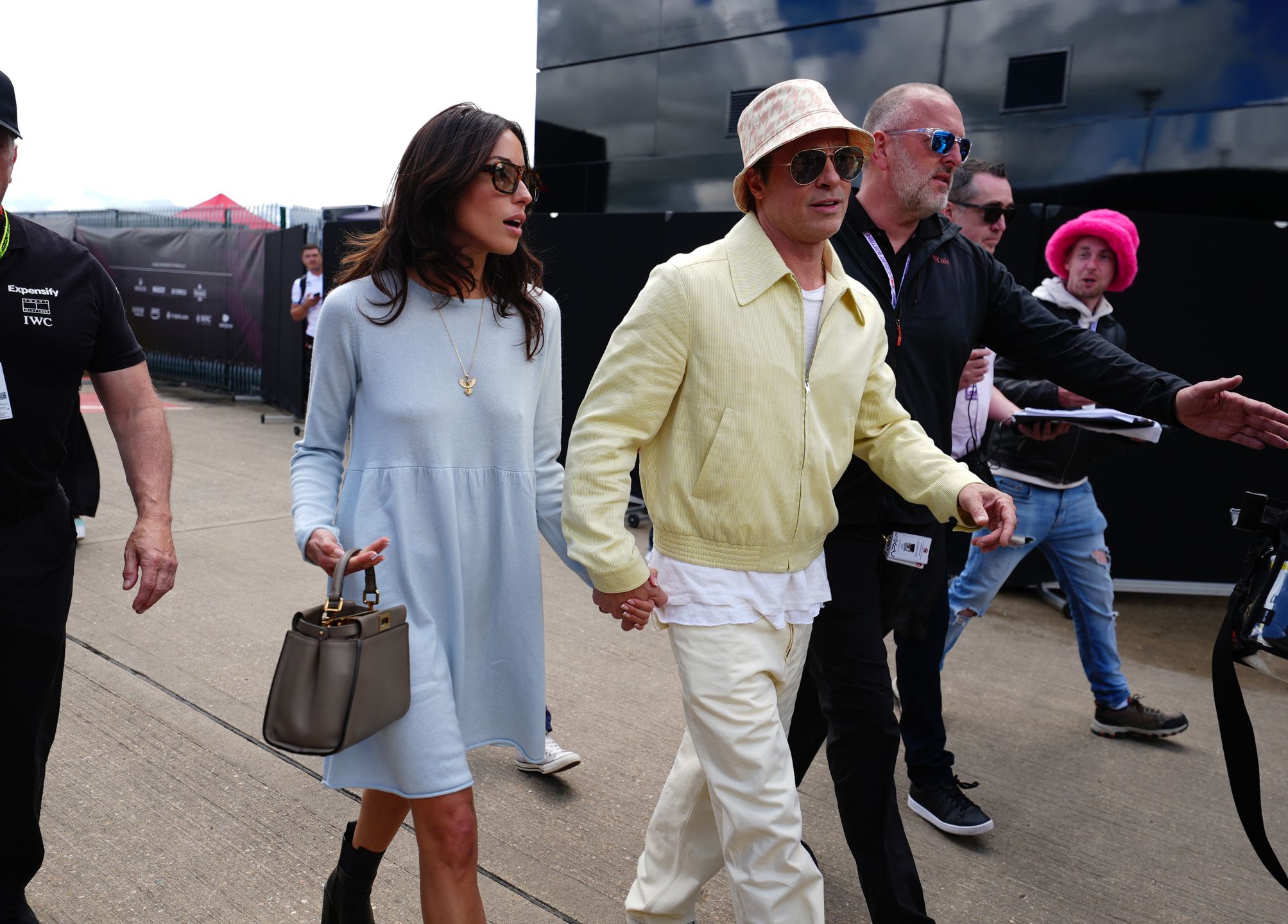 Brad Pitt z partnerką na wyścigu Formuły 1