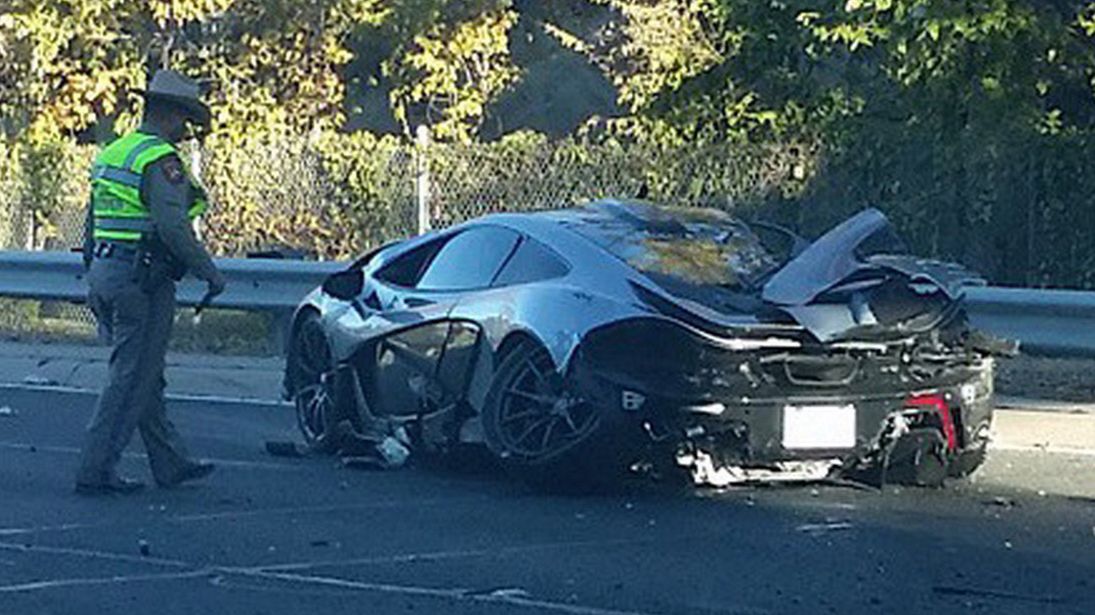 Rozbity McLaren P1 w Stanach Zjednoczonych 1