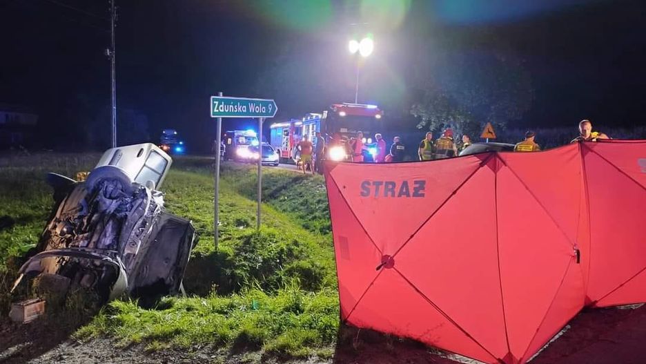 Śmiertelny wypadek pod Zduńską Wolą