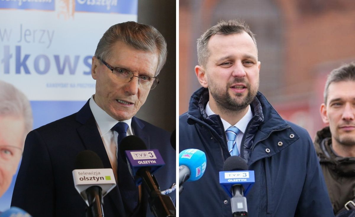 PKW: do II tury wyborów na prezydenta przechodzą Robert Szewczyk (po prawej) i Czesław Małkowski 
