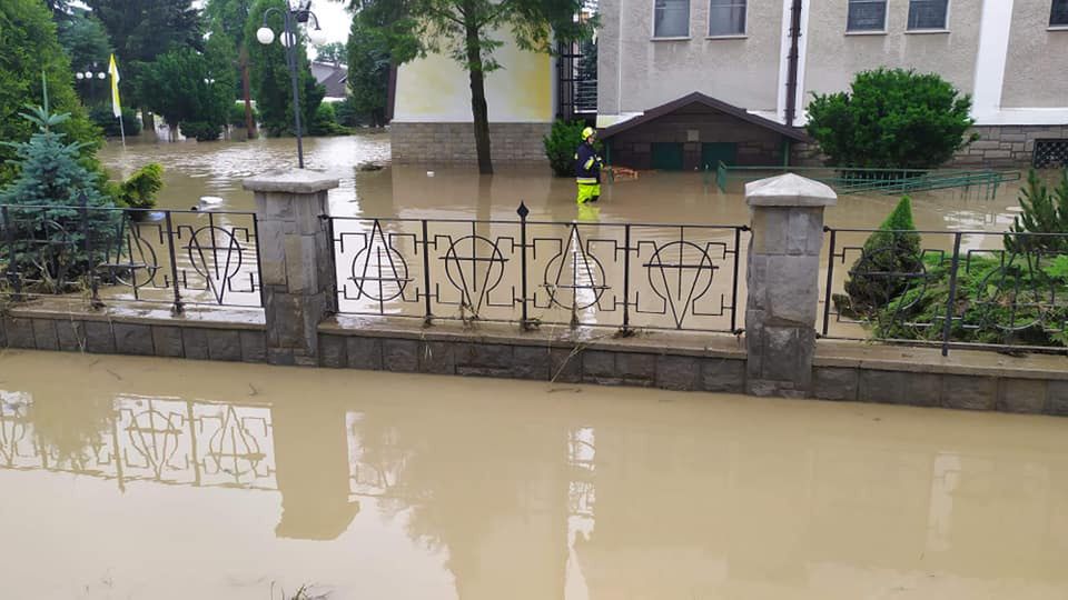 powódź w Łapanowie