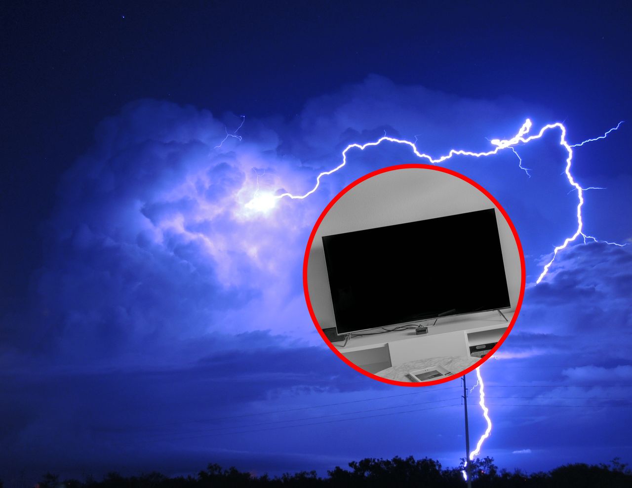 <Television during a storm. Disconnect from the power?>