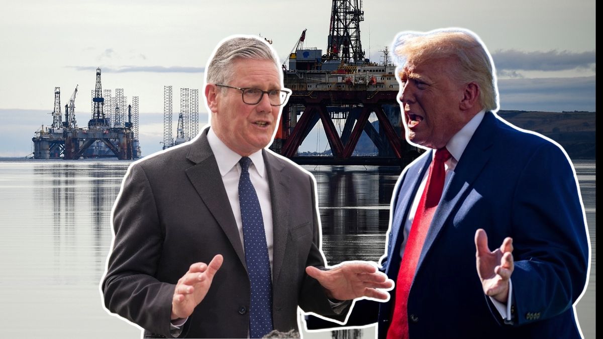 Premier W. Brytanii Keir Starmer/ prezydent USA Donald Trump