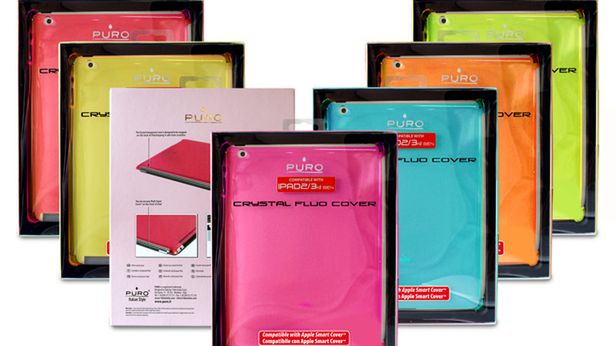 Etui PURO Crystal Fluo do nowego iPada 1