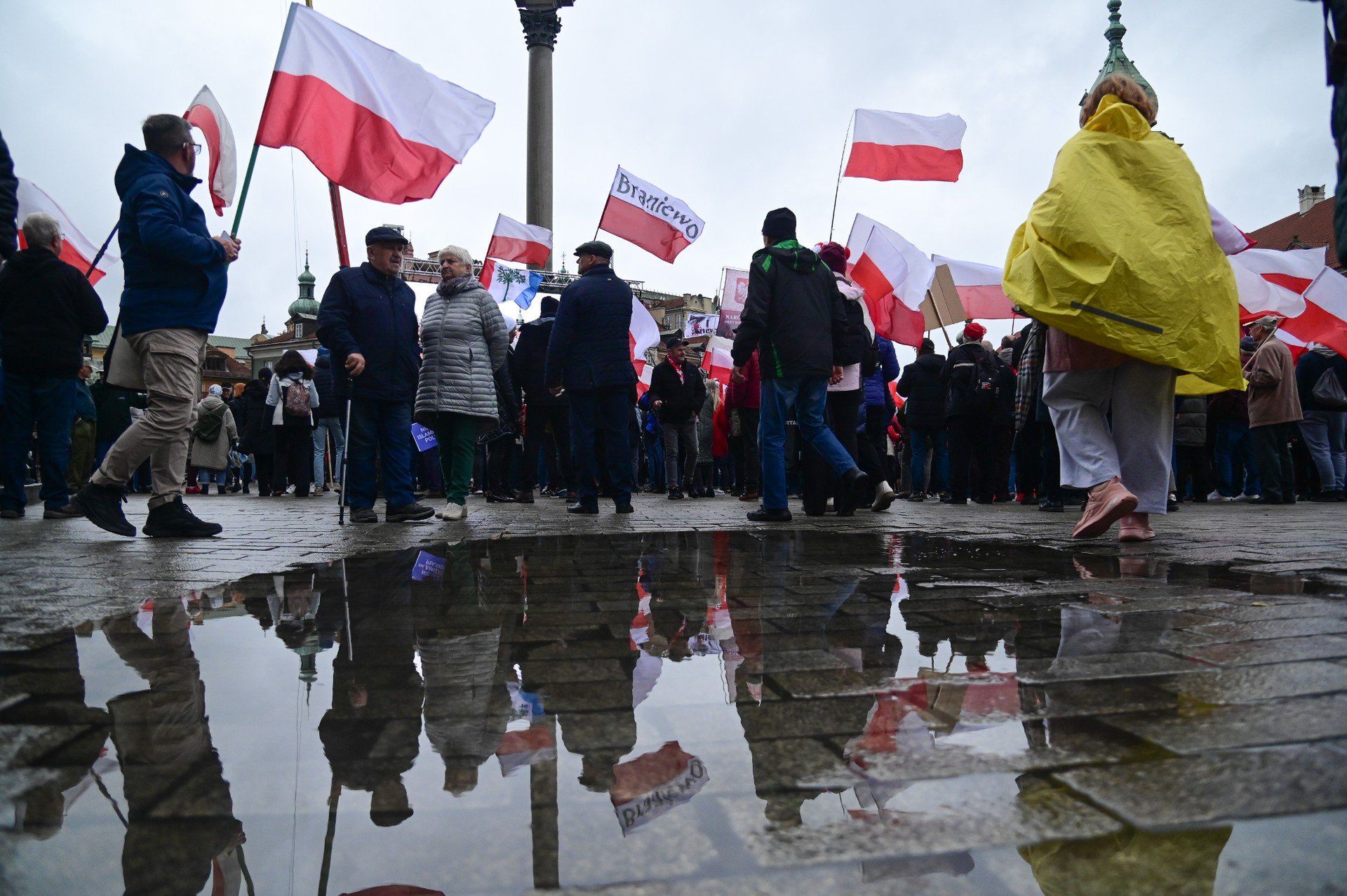 Protest PiS w Warszawie