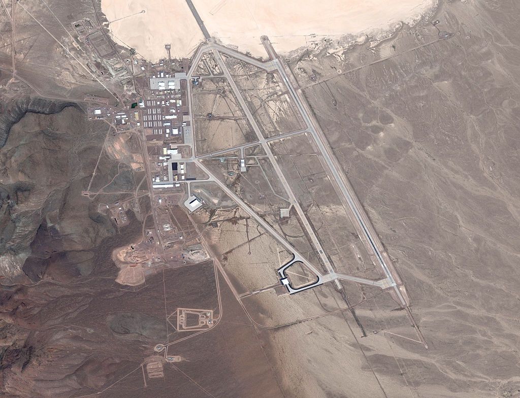 Strefa 51 na obrazie satelitarnym z 2016 r.; zdjęcie ilustracyjne 