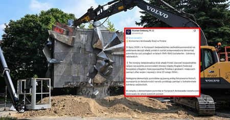"Świętokradczy krok". Ambasada Rosji uderza w Polskę