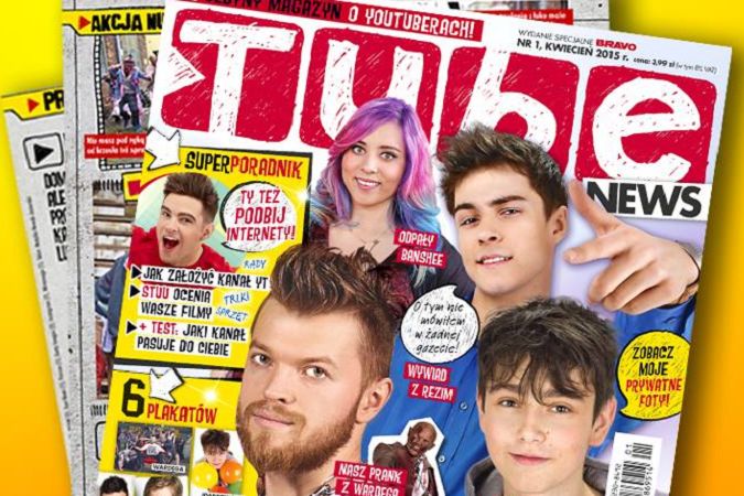 Poznajcie nową najbardziej hejtowaną gazetę. Tube News: magazyn o polskich Youtuberach! Co w środku? 1