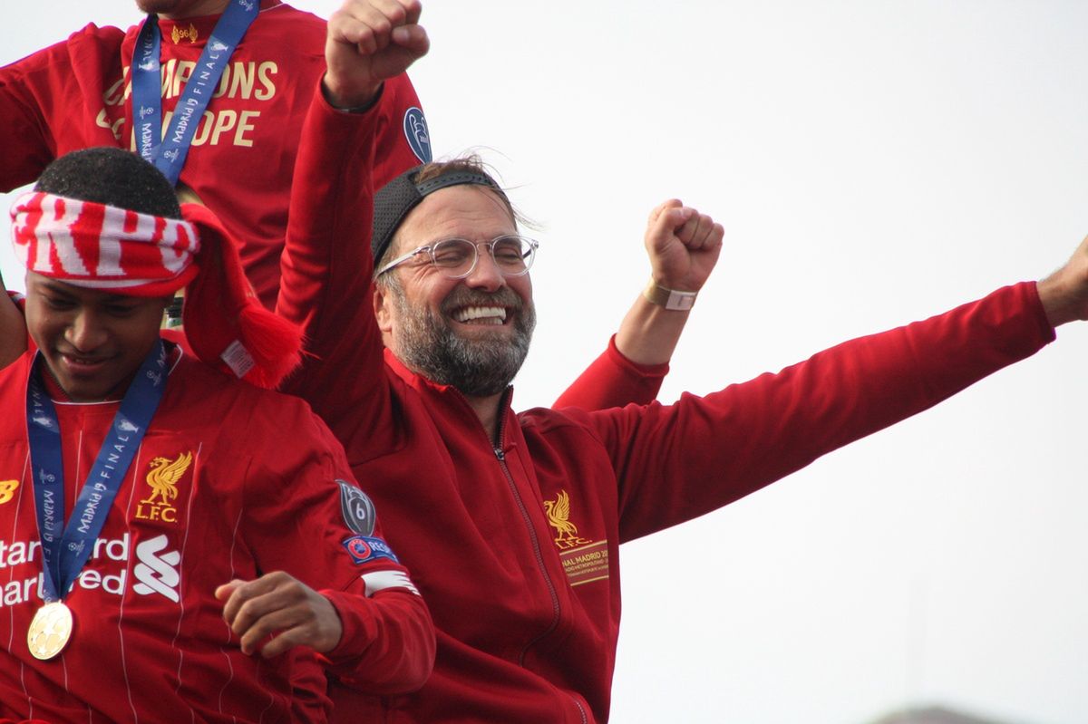Juergen Klopp in the colours of Liverpool FC