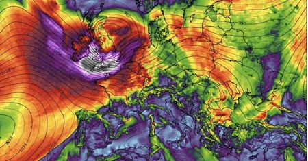 Czerwone ostrzeżenia Met Office. Nad Wielką Brytanią szaleje straszna Eunice