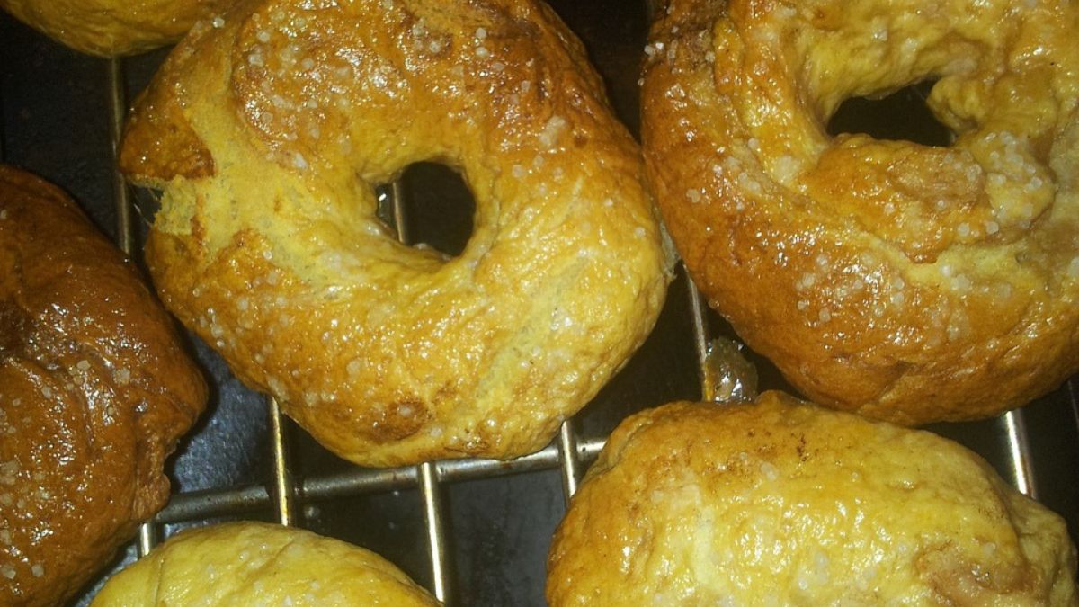 Bajgle z twarogu domowej roboty 