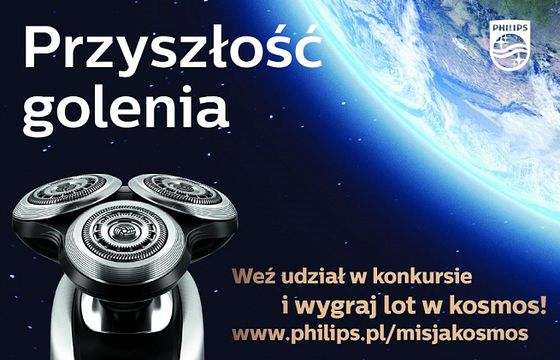 „Przyszłość golenia” - lot w kosmos promuje golarki Philips