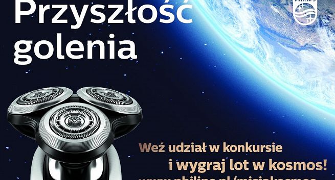„Przyszłość golenia” - lot w kosmos promuje golarki Philips