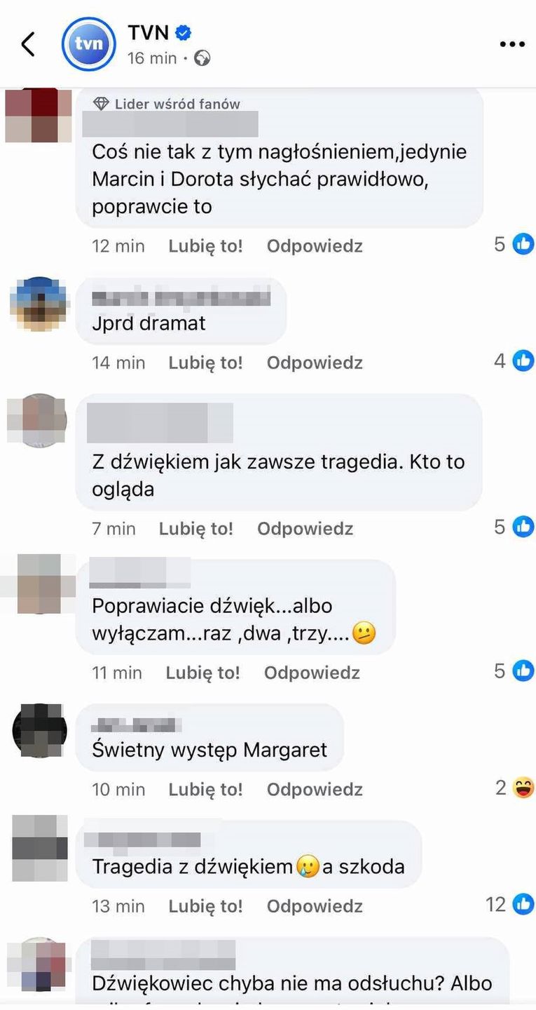 Komentarze widzów TVN 