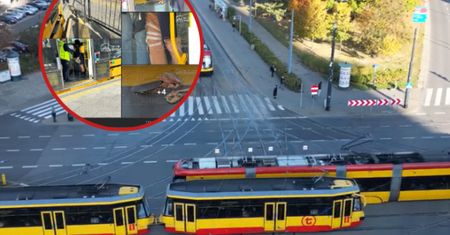 Niecodzienny wypadek w tramwaju. Podłogę przebiła metalowa belka