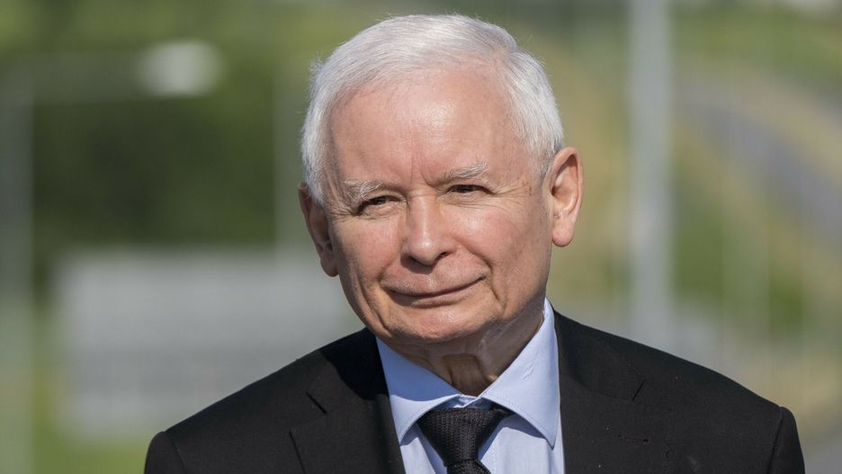 Jarosław Kaczyński podczas wystąpienia w Rzeszowie. 4 czerwca 2021 roku