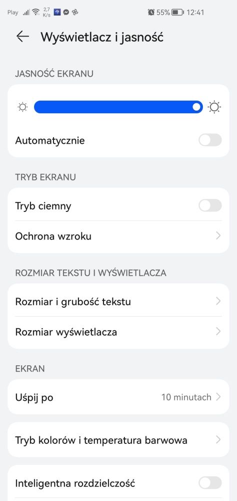 Ekran Huawei Mate Xs 2 menu 1