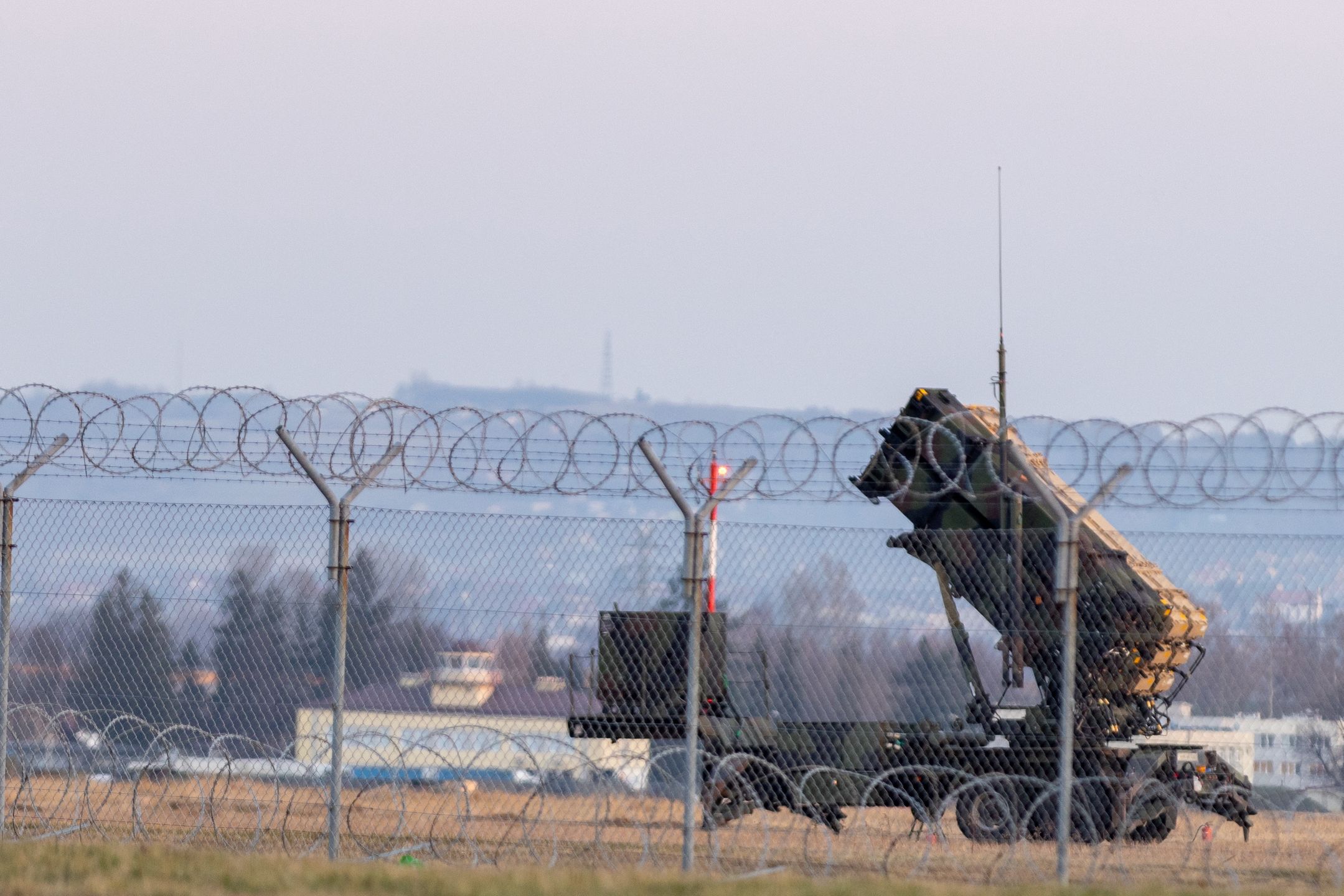 US Patriot Missile system at the Border town of Rzeszow close to the Ukrainian border, in Rzeszow Subcarpathian Voivodeship Poland, March 24, 2022.  (Photo by Simon Jankowski/NurPhoto via Getty Images)
