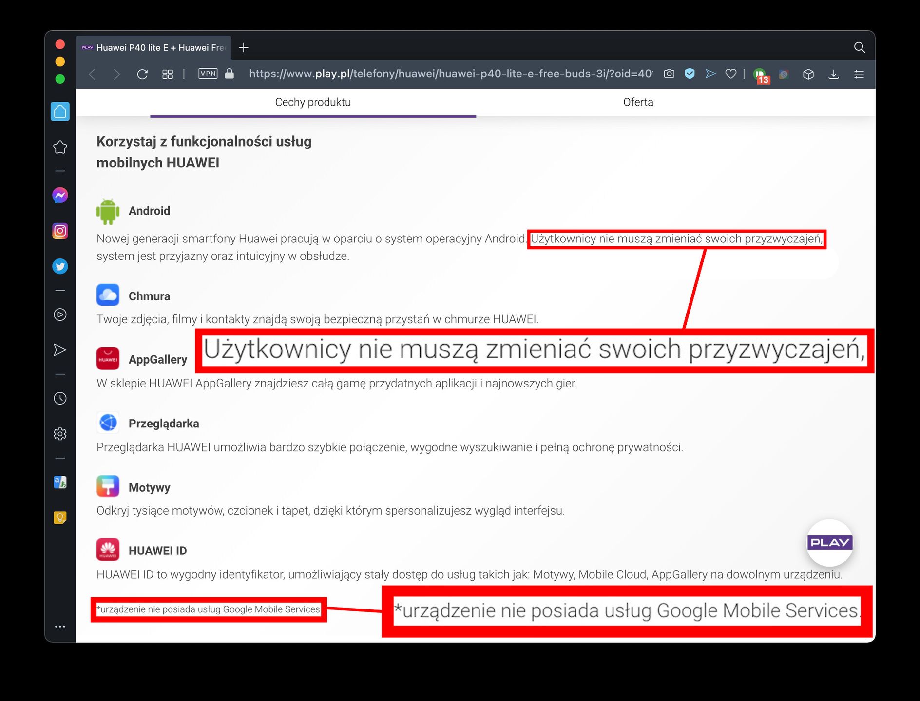 Zamówiła telefon Huaweia w sieci Play. Ma do operatora żal 2