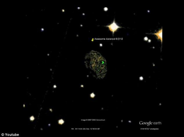 Asteroida czy usterka? Ciekawe znalezisko na Google Sky 2