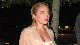 Florence Pugh maszeruje na afterparty w prześwitującej kreacji z gorsetem