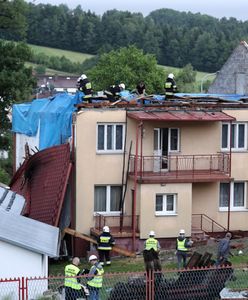 Tak wygląda Librantowa koło Nowego Sącza po przejściu trąby powietrznej