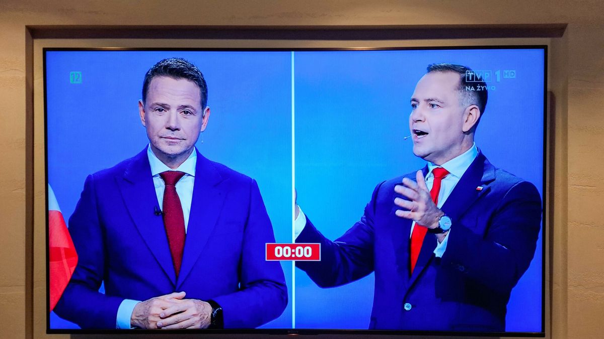 Debata prezydencka przez II tur?
23.05.2025 Lodz. Debata prezydencka przed druga tura wyborow. N/z Rafal Trzaskowski i Karol Nawrocki. Fot. Piotr Kamionka/REPORTER
PIOTR KAMIONKA/REPORTER