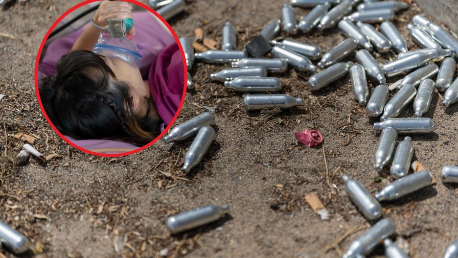 Nastolatki wdychają gaz rozweselający