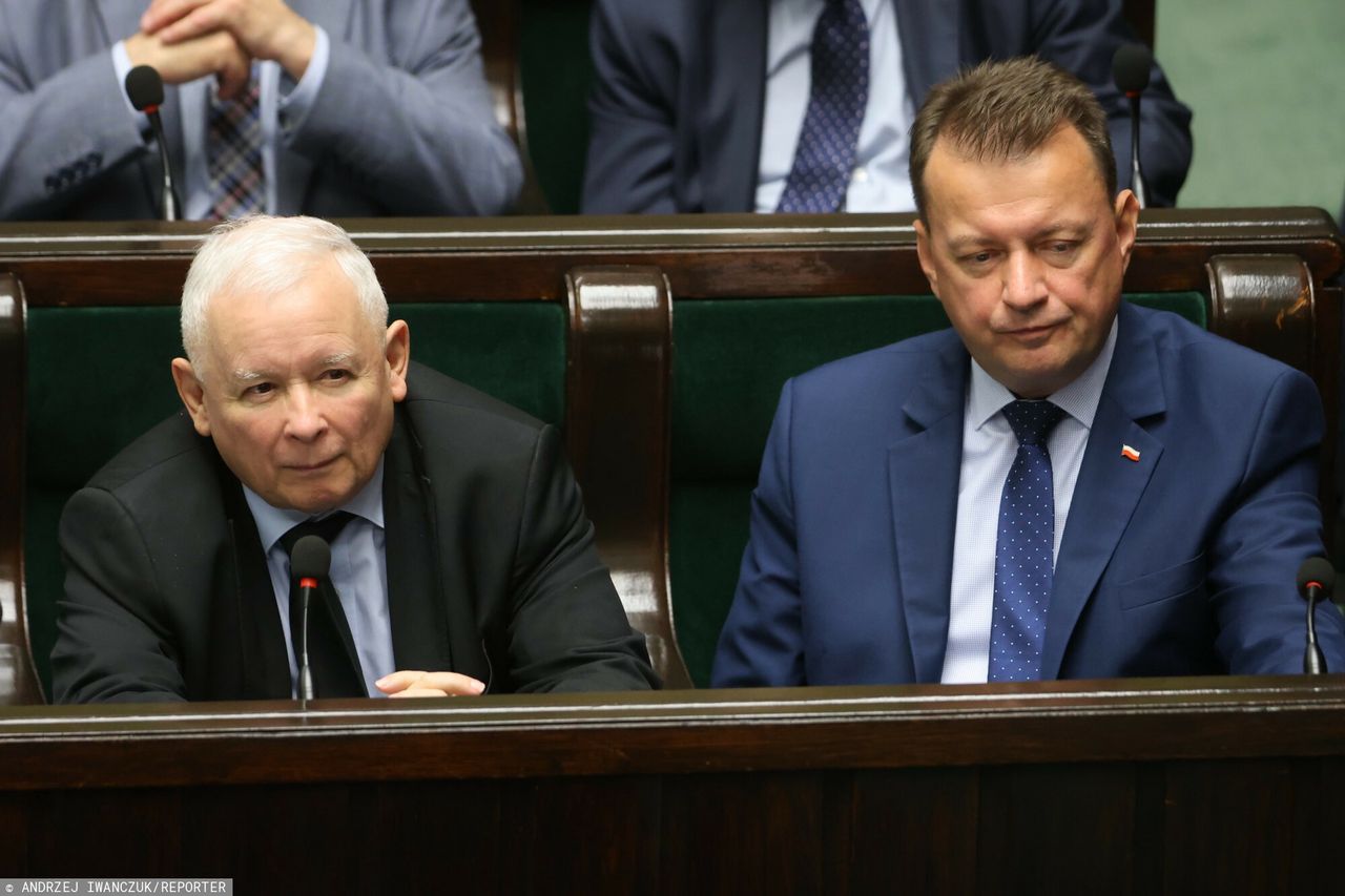 Jarosław Kaczyński i Mariusz Błaszczak