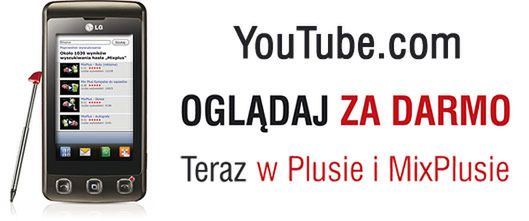 YouTube w Plusie nadal za free