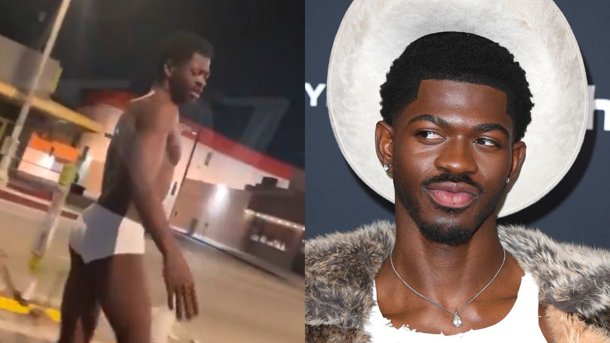 Lil Nas X paradował po ulicy w bieliźnie i kowbojkach